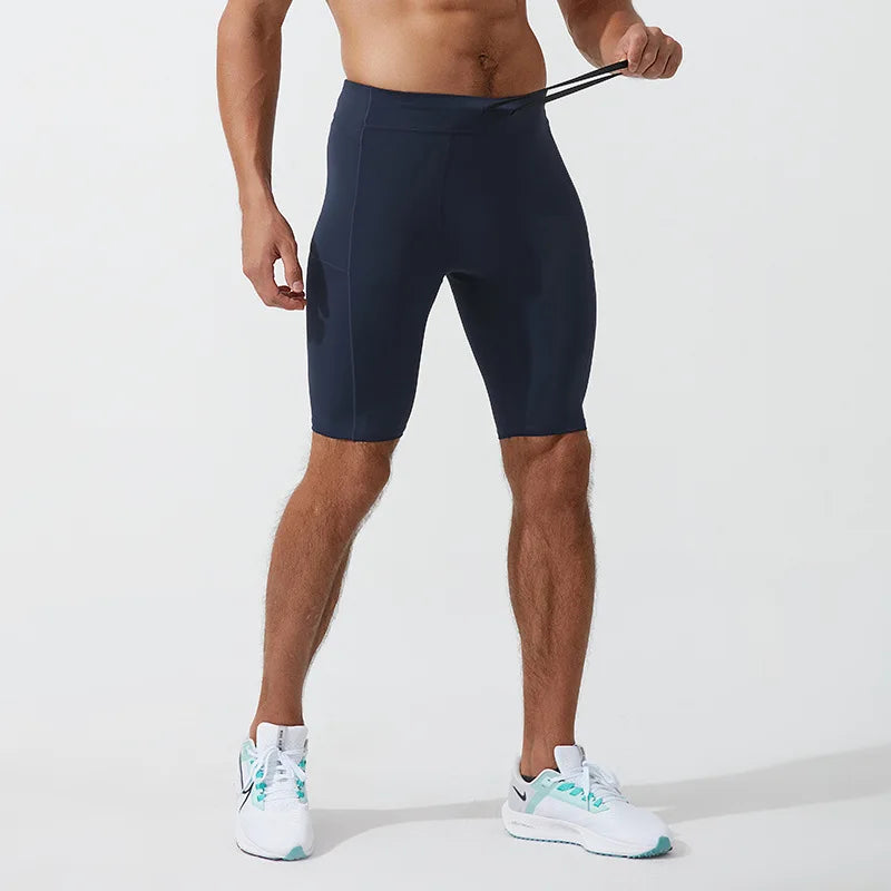 Shorts de compressão masculino.