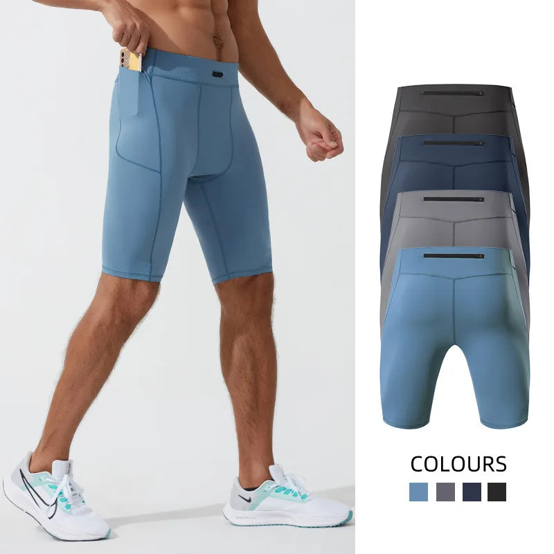 Shorts de compressão masculino.